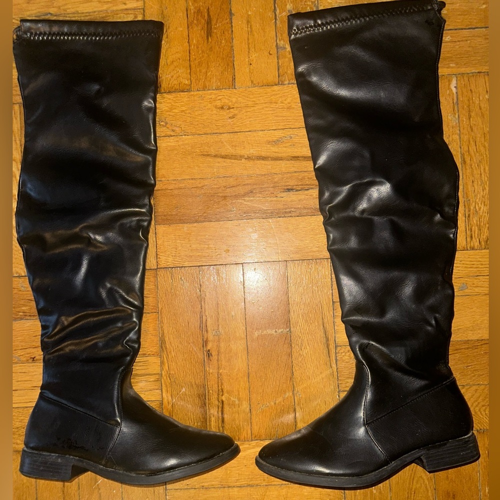 Knee High Leather Boots